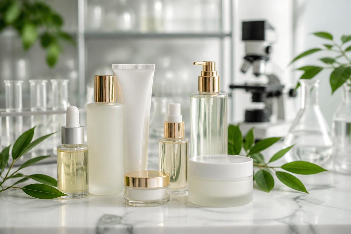 Premium OEM/ODM contract manufacturing laboratory with elegant skincare products