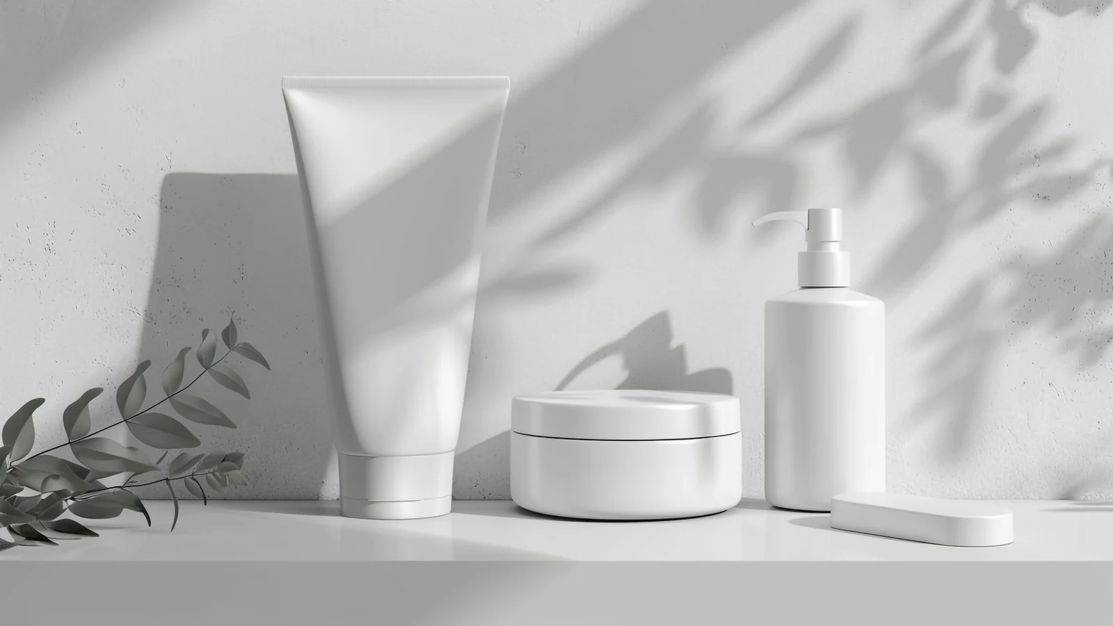 Retail skincare shelf