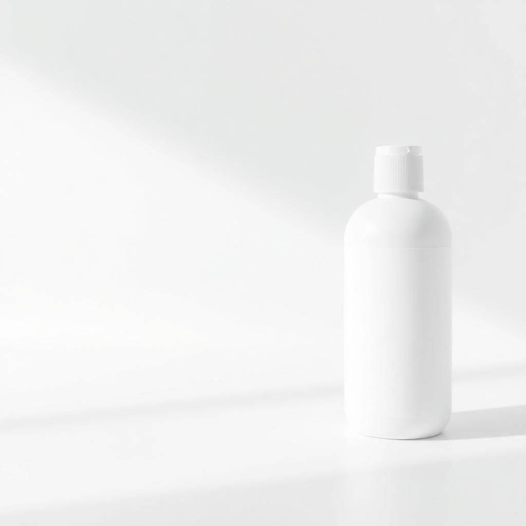 Anti-Hair-Fall Shampoo — Unbranded white-label shampoo bottle on a white background